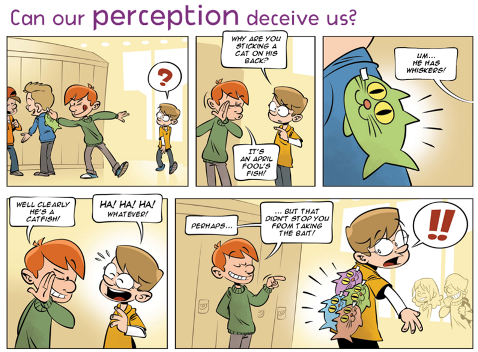 comic strip: can our perception deceive us?