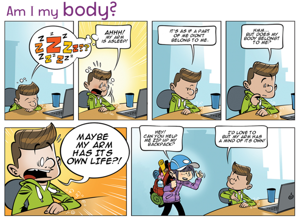 comic strip: am I my body?