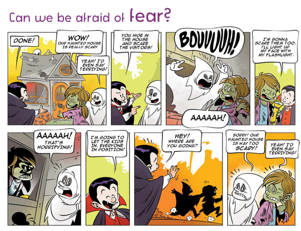 comic strip: can we be afraid of fear?