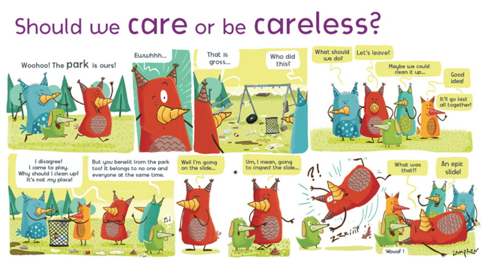 comic strip: should we care or be careless?