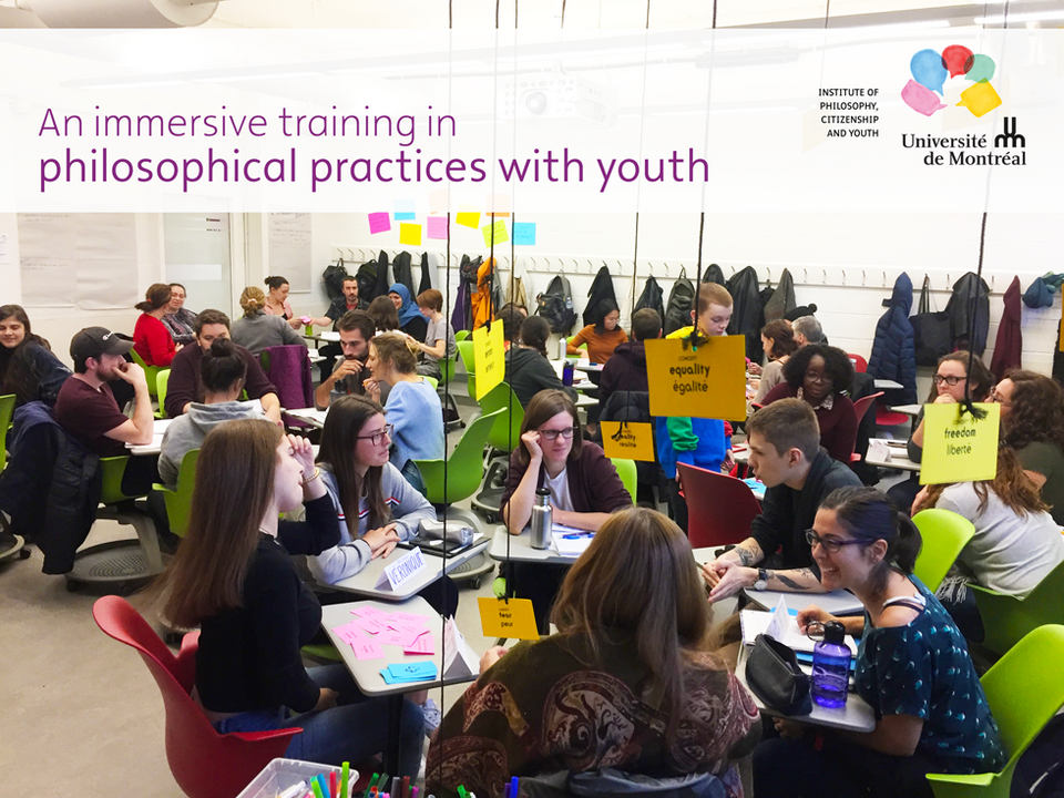An immersive training in philosophical practices with youth